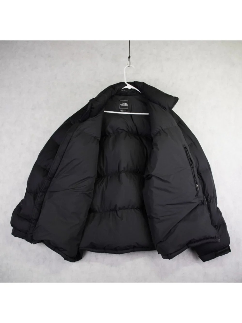 The North Face Mens Nuptse Black 700 Goose Fill Down Puffer Jacket Size XXL 2XL